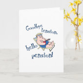 HALLO AFSCHEID VAN DE SPANNING! PENSIOENGIFT KAART (Gele Bloem)