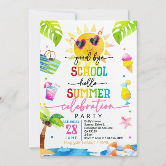 Hallo Afscheid van school Kaart (Voorkant)