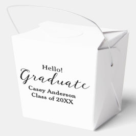 Hallo afstudeerklas van 20XX naam gefeliciteerd st Bedankdoosjes