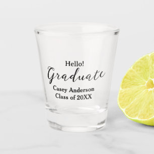 Hallo afstudeerklas van 20XX naam gefeliciteerd st Shot Glas