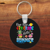 Hallo Afstuderen Doei doei 4e klas leraar Sleutelhanger (Voorkant)