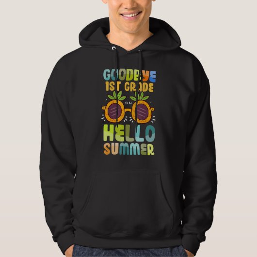 Hallo Afstuderen Kind Vaarwel 1e klas Hoodie (Voorkant)