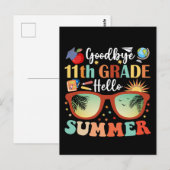 Hallo Afstuderen Vaarwel 11e Grade Briefkaart (Voorkant / Achterkant)