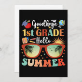 Hallo Afstuderen Vaarwel 1e klas Aankondiging (Voorkant / Achterkant)