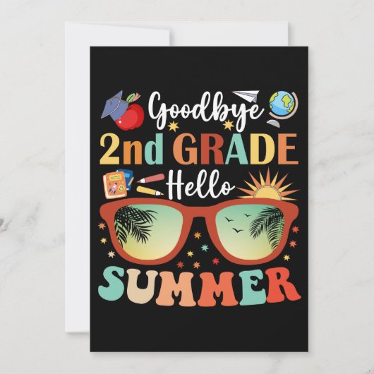 Hallo Afstuderen Vaarwel 2e klas Aankondiging (Voorkant)