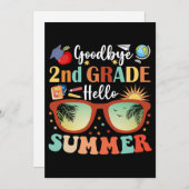 Hallo Afstuderen Vaarwel 2e klas Aankondiging (Voorkant / Achterkant)