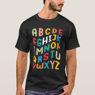 Hallo alfabet Terug naar de School voor de kleuter T-shirt