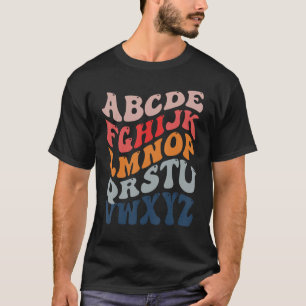Hallo alfabet Terug naar de School voor de kleuter T-shirt