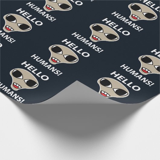 Hallo Alien Cadeaupapier (Hoek)