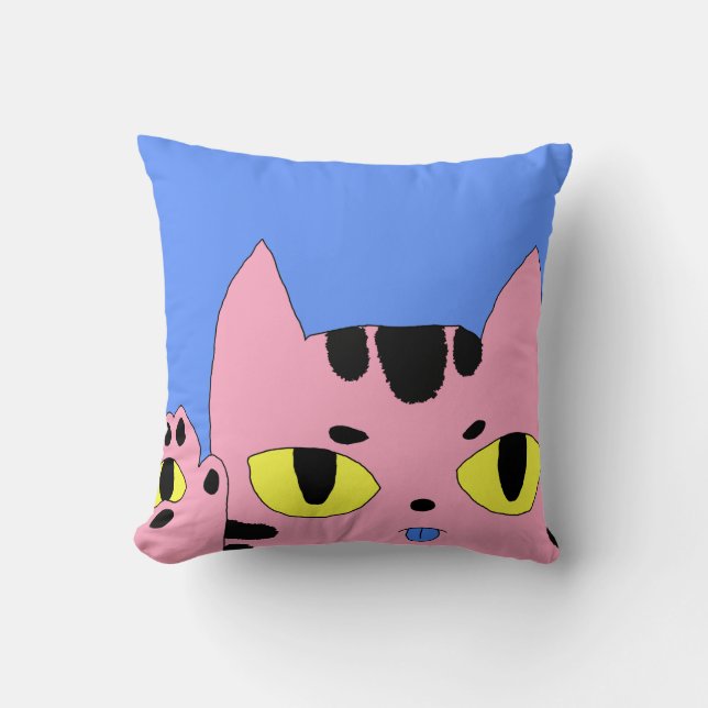 Hallo Alien Pocket Cat zegt Kussen (Voorkant)