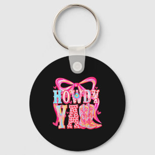 Hallo allemaal Cowboylaarzen Coquette Boog Westers Sleutelhanger