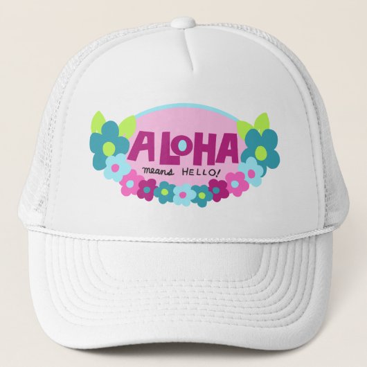 Hallo Aloha Means Trucker Pet (Voorkant)
