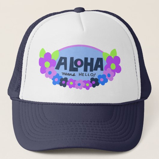 Hallo Aloha Means Trucker Pet (Voorkant)