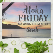 Hallo Aloha Vrijdag Theedoek (Gevouwen)