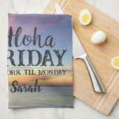 Hallo Aloha Vrijdag Theedoek (Quarter Fold)