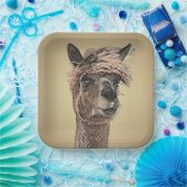 Hallo Alpaca? - Papieren Bord (Feest)