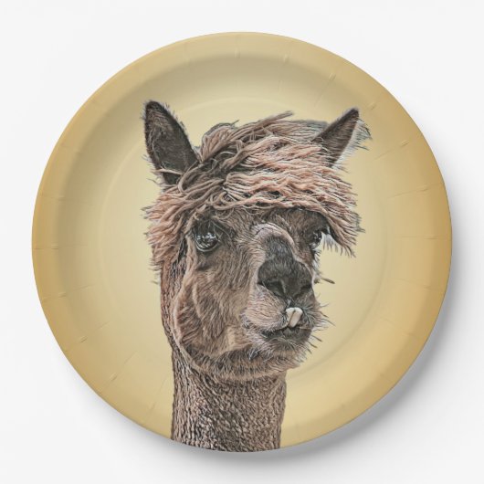 Hallo Alpaca? - Papieren Bord (Voorkant)