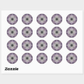 Hallo Amethyst Ronde Sticker (Vel)