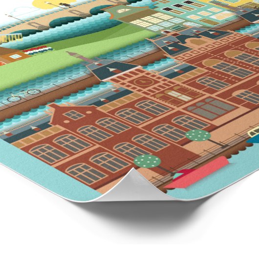 hallo Amsterdam Holland Poster (Hoek)