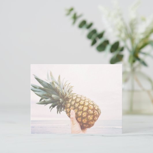 hallo ananas briefkaart (Staand voorkant)