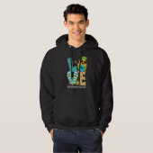 Hallo Ananas Liefde 2e klas leraar Hoodie (Voorkant volledig)