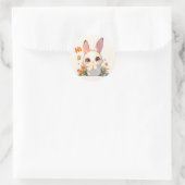 Hallo Anime Bunny Schattige Ronde Sticker (Tas)