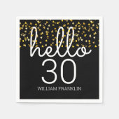 Hallo Any Age Gold Hearts Servet (Voorkant)