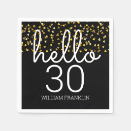 Hallo Any Age Gold Hearts Servet