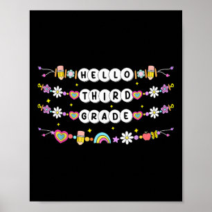 Hallo Armbandjes Derde Leerjaar Terug Naar School Poster
