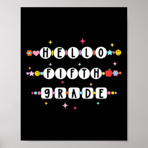 Hallo armbandjes voor vriendschap in de vijfde kla poster