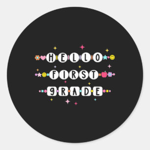 Hallo Armbandjes Vriendschap Eerste Klas Terug Naa Ronde Sticker