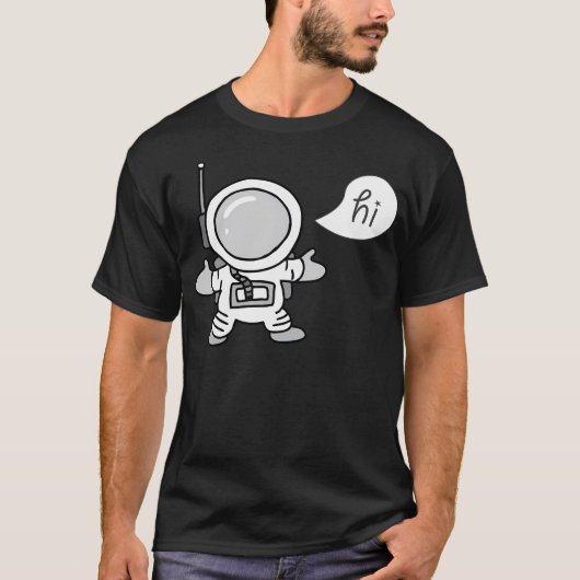 Hallo astronaut t-shirt (Voorkant)
