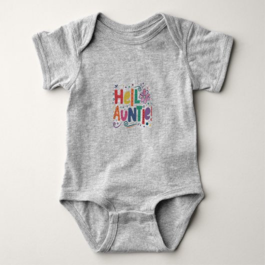 Hallo Auntie baby kostuum Romper (Voorkant)