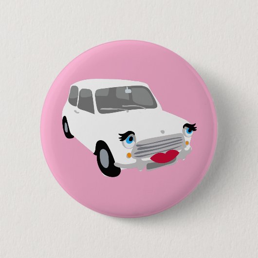 Hallo! Auto Badge Ronde Button 5,7 Cm (Voorkant)