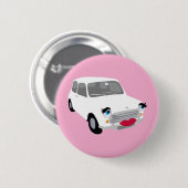 Hallo! Auto Badge Ronde Button 5,7 Cm (Voorkant /achterkant)