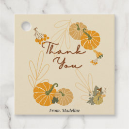Hallo autumen herfst bladpompoen Favor Tags Bedankjes Labels