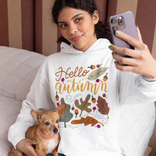Hallo Autumn, Autumn Herfst Vibes Hoodie