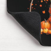 Hallo Autumn Cat Herfst Leaf Kitten Lover Thanksgi Muismat (Hoek)