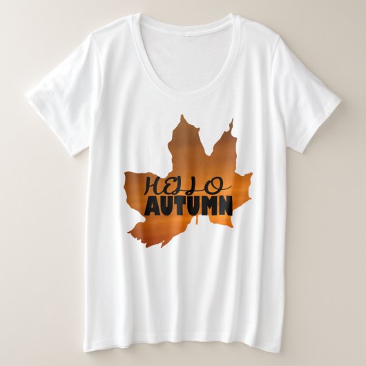 hallo AUTUMN Grote Maat T-shirt (Design voorkant)