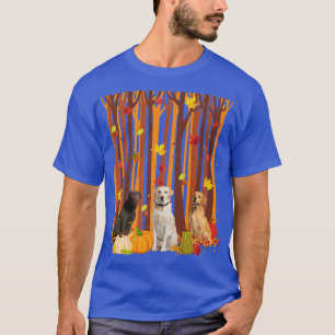 hallo Autumn Labrador Maple Leaf Herfst Pumpkin Ma T-shirt