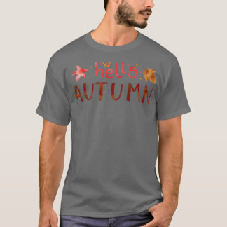 hallo Autumn Positief Mind Inspirerend Citaat T-shirt