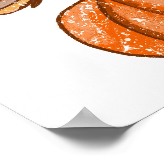 Hallo Autumn Pumpkin Poster (Hoek)