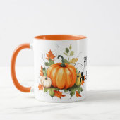 Hallo Autumn Pumpkins en Basket Herfst Mok (Links)