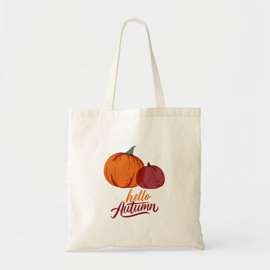 Hallo Autumn Pumpkins Tote Bag (Voorkant)