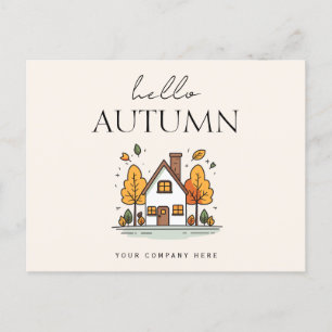Hallo Autumn Real Estate Farming Briefkaart