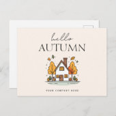 Hallo Autumn Real Estate Farming Briefkaart (Voorkant / Achterkant)