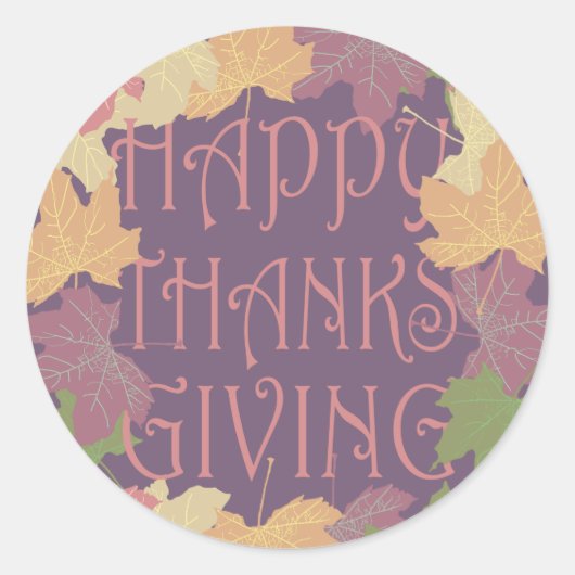 hallo AUTUMN Ronde Sticker (Voorkant)