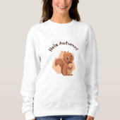Hallo Autumn Squirrel Cute Animal Trui (Voorkant)