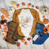 Hallo Autumn Waterverf Herfst Floral T-shirt