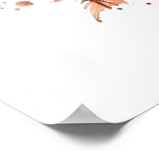 Hallo Autumn Wild Flowers Poster (Hoek)